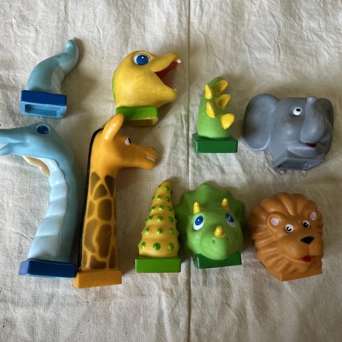 Vintage 1990's Tyco Deluxe Pre-School Super Blocks LOT 9pcs