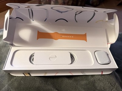 Apple Series 8 GPS+Cell 41mm Stainless Steel Watch With Orange Sports Band