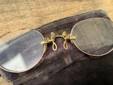 Vtg/Antique WF Todd Optometry Jewelers Glasses Original Case Pontiac Michigan