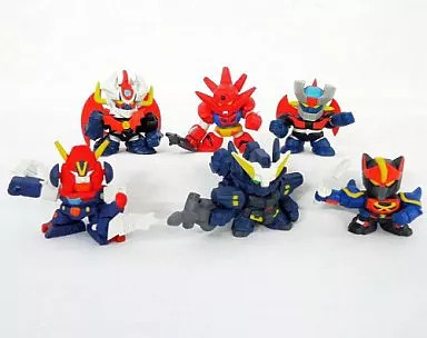 Super Robot Wars Full Color Collection Mini Figure Set 6pcs Collectible
