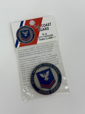 U.S. Coast Guard E-4 Petty Officer Third Class Coin Collectible NEW