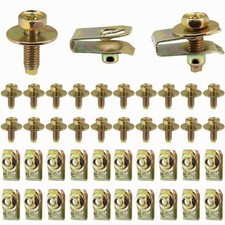 40 Pieces Washer Head Screw Clip Set Threaded Insert Automotive Parts