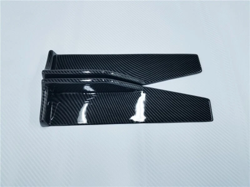 2 Piezas Falda Lateral Coche Balancín Divisores Canard Difusor Pala Antiarañazos Winglet Foto 3 de 4