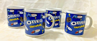 4 Oreo Cookies Nabisco Advertising Coffee Cocoa Cups Mugs