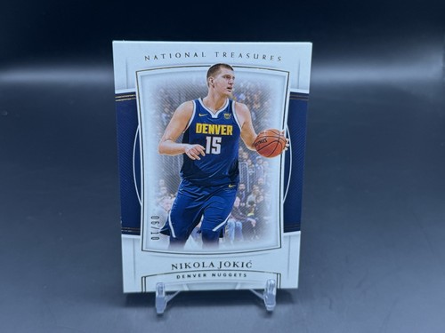 2019-20 Panini National Treasures Basketball Nikola Jokic #80 Gold /10 Nuggets