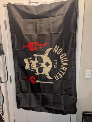 No Quarter Pirate Banner Flag Tapestry 3' X 5' #205