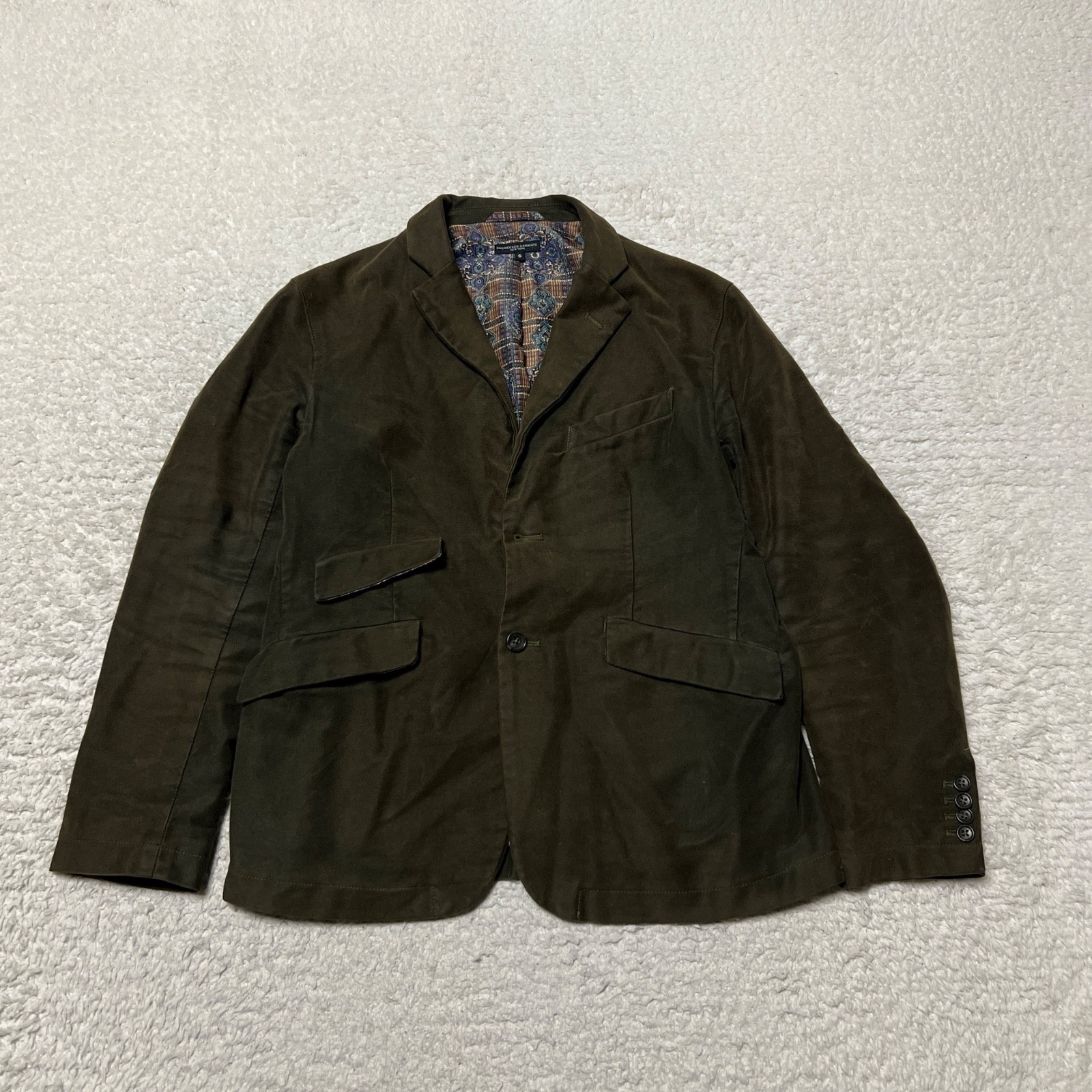 Engineered Garments B2B Jacket Men Small Green Sp… - image 1