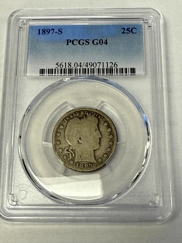 1897 S 25c Barber Quarter PCGS G4