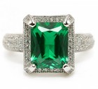 5CT Heat Treated Green Tourmaline 925 Sterling Silver Ring Jewelry Sz 7 F8-2 — photo 1