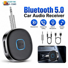 Bluetooth Car Aux Adapter 3.5mm Wireless Audio Receiver for Home Stereo Speaker