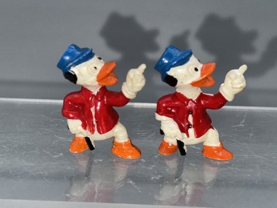 Altfigur - Disney 1. Serie Gustav Gans 2 Varianten Jacke/Knöpfe