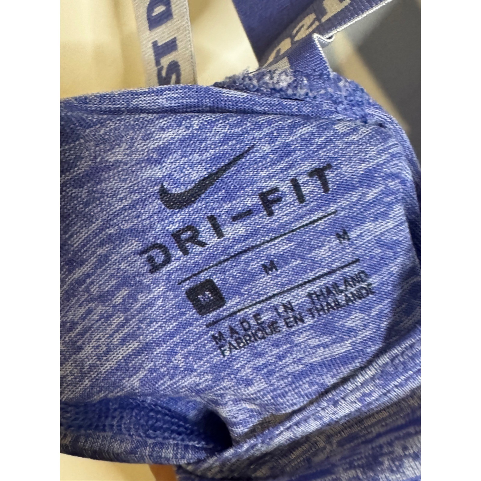 Nike Dri-FIT Purple Space Dye Just Do It Strap Training Tank Top Womens Medium image 4