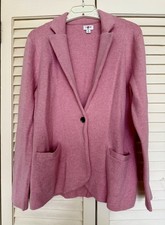 J Crew Schoolboy Sweater Blazer Jacket Pink Cardigan Size M