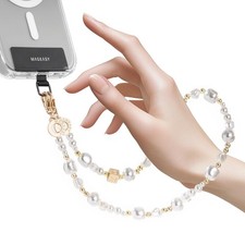 Phone Charm for Women - Cell Phone Wrist Strap with Teather Tab, Designed for...