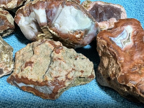 85-150g Approx Rough Small Moroccan Agate X 1 Piece - Picture 5 of 24