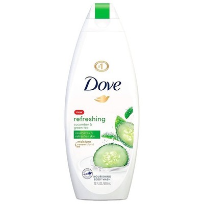 Dove Refreshing Body Wash Revitalizes and Refreshes Skin Cucumber and Green...