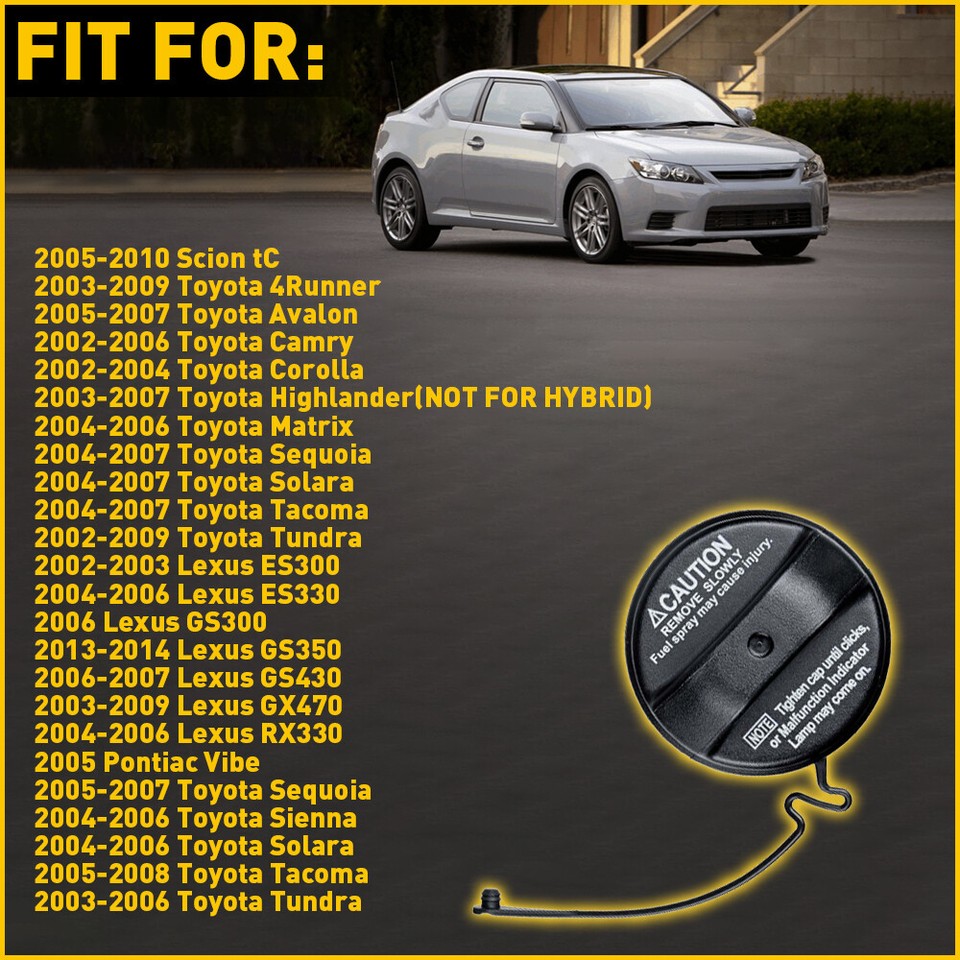 GENUINE FUEL TANK GAS CAP FOR TOYOTA LEXUS 4Runner Corolla Camry