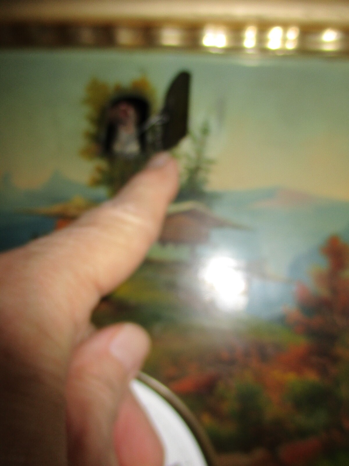 Circa 185060 Black Forest Rare Cuckoo Clock Oil Painting Cuckoo in