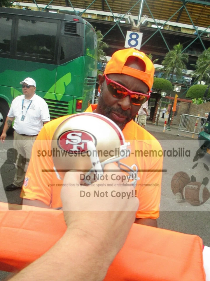 Jerry Rice Signed Football Pylon Las Vegas Raiders Autograph Beckett COA Proof - Image 2 of 4