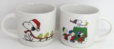 2021 Peanuts Worldwide LLC, Snoopy and Friends Coffee Mugs, Set of 2. New.