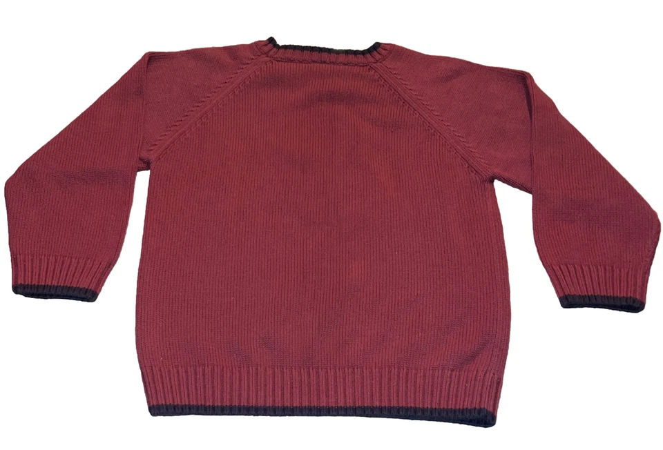 Suéter Gymboree Niños 4T Granate Pirata Perro Difuso Cachorro Foto 3 de 4