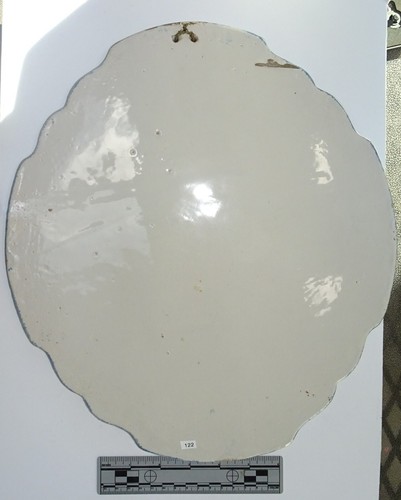 Große niederländische Makkum polychrome antike Plakette - Kanalszene - Bild 2 von 4