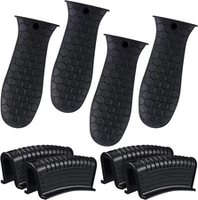 8 Pieces Silicone Hot Handle Holder Non Slip Pot Holders Cover Assist Hot Pan Ha