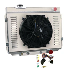 4-Row Radiator Shroud Fan Kits For 1964~1966 Ford Galaxie Base Small Block 1965