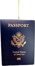 Passport Christmas Tree Travel The World Ornament