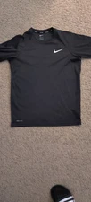 NEW Nike Men's DRI-FIT UPF 40+ Hydroguard Swim Tee Rash Guard Shirt Black Size S