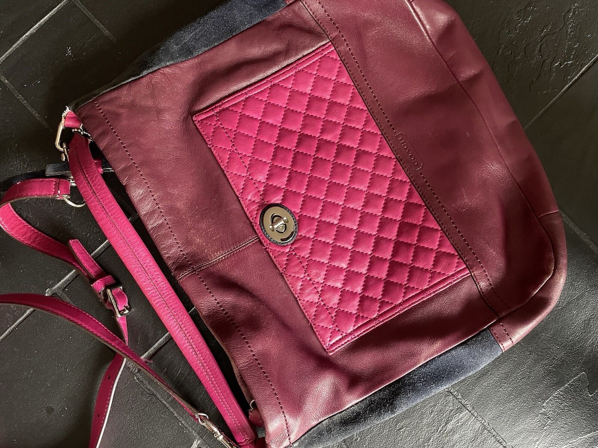 【とり】COACH bosutonnbag nannkinnjyo New Coach Quilted Leather Tote Crossbody Bag Purse F 1394-F24981