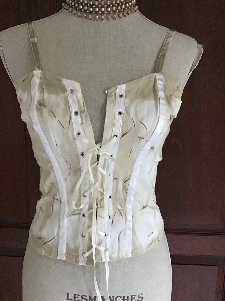 Top/Bustier Francia Color Marfil Nuevo Con Etiquetas Talla 3 Foto 2 de 4