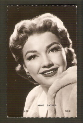 Anne BAXTER Vintage Postkarte CINEMA Ed .PI (H.P.S.)