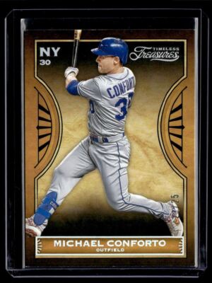 2019 Panini Chronicles Timeless Treasures Holo Silver Michael Conforto /25 New