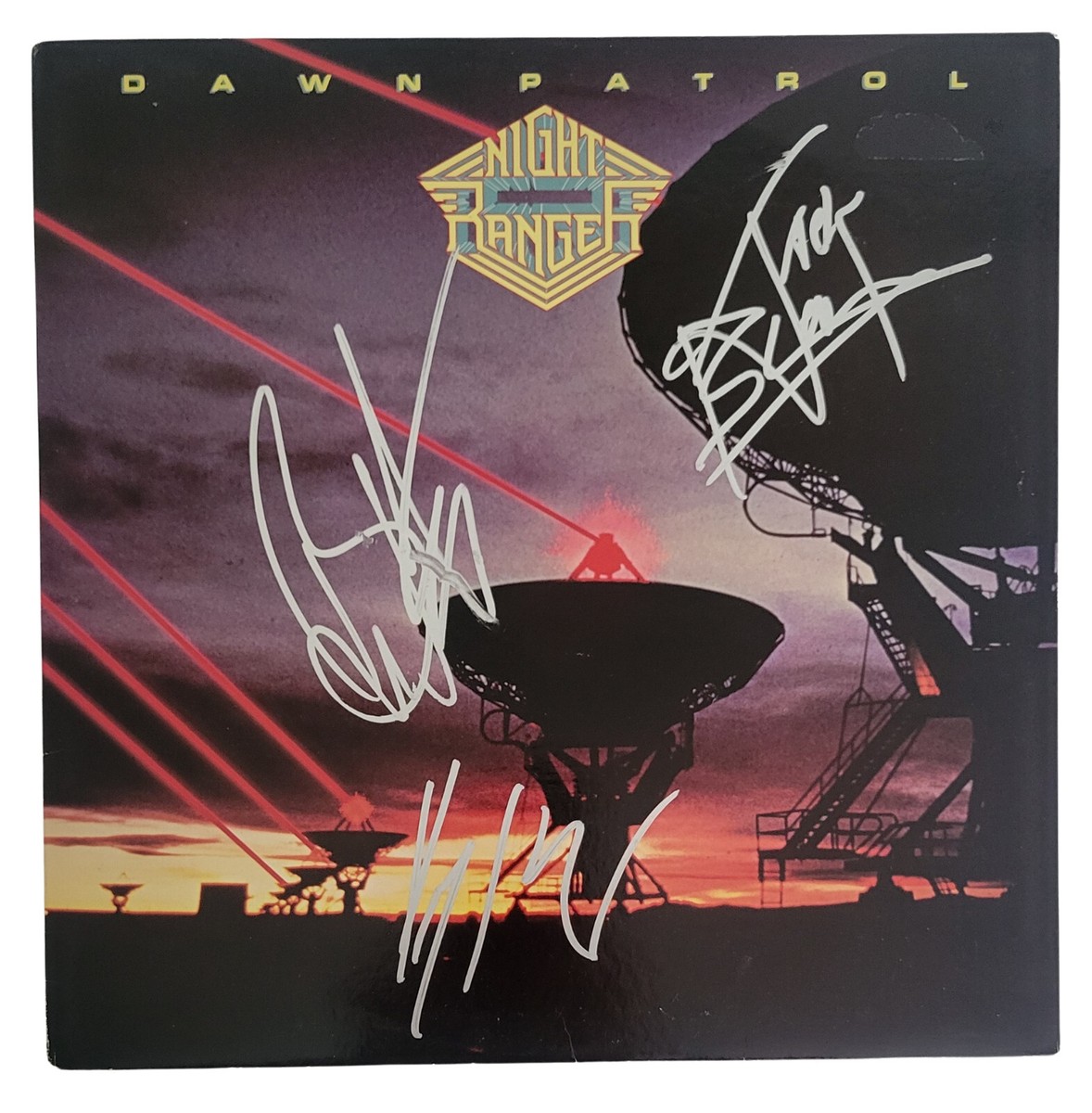 Night Rangers Band Signed Dawn Patrol Album COA Proof Autographed Vinyl Record Night Rangers Band Signed Dawn Patrol Album COA Proof Autographed Vinyl Record