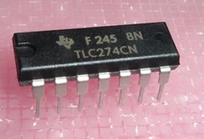 TLC274CN LinCMOSE PRECISION QUAD OPERATIONAL AMPLIFIERS