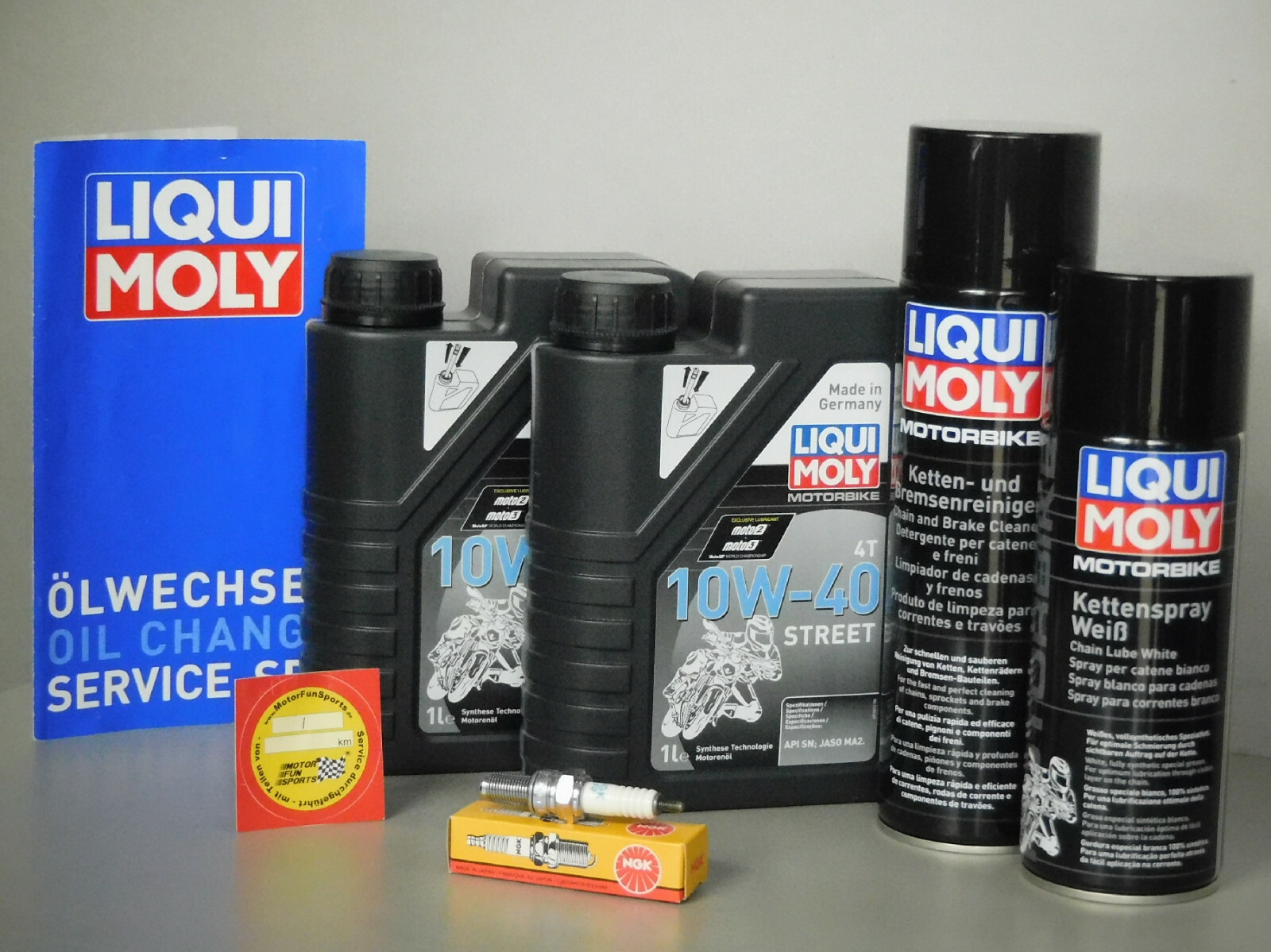 Maintenance Set - Daelim ET 250 - Service Inspection Spark Plug Oil Chain Care