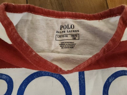 POLO RALPH LAUREN Size L(12-14)Girls Youth Short Sleeve Crop T Shirt - Picture 7 of 7