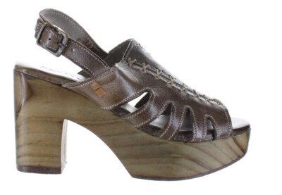 Bed Stu FONTELLA Sandal Platform Leather Heel Mexico Taupe