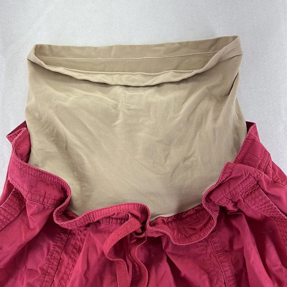 Motherhood Maternity Pull On Pants Red Straight Leg Belly Band Womens Size XL - Image 4 of 4