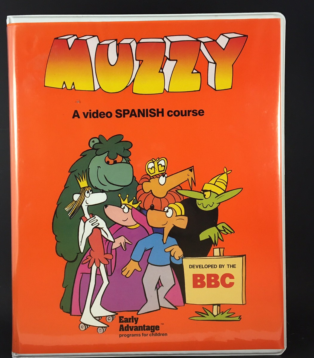Vintage 80s Muzzy VHS Tapes Spanish BBC Language Course For Vintage 80s Muzzy VHS Tapes Spanish BBC Language Course For