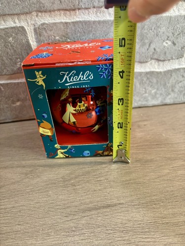 Kiehls x Icinori adorno de Navidad bola roja nuevo en caja Art Deco - Imagen 5 de 5