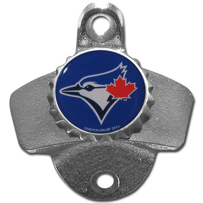 Toronto Blue Jays Wall Mount Bottle Opener, MLB Barware Gifts
