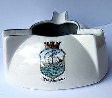 Porzellan Aschenbecher, Bauer & Lehmann, Wappen, BAD SCHANDAU, um 1950 L375