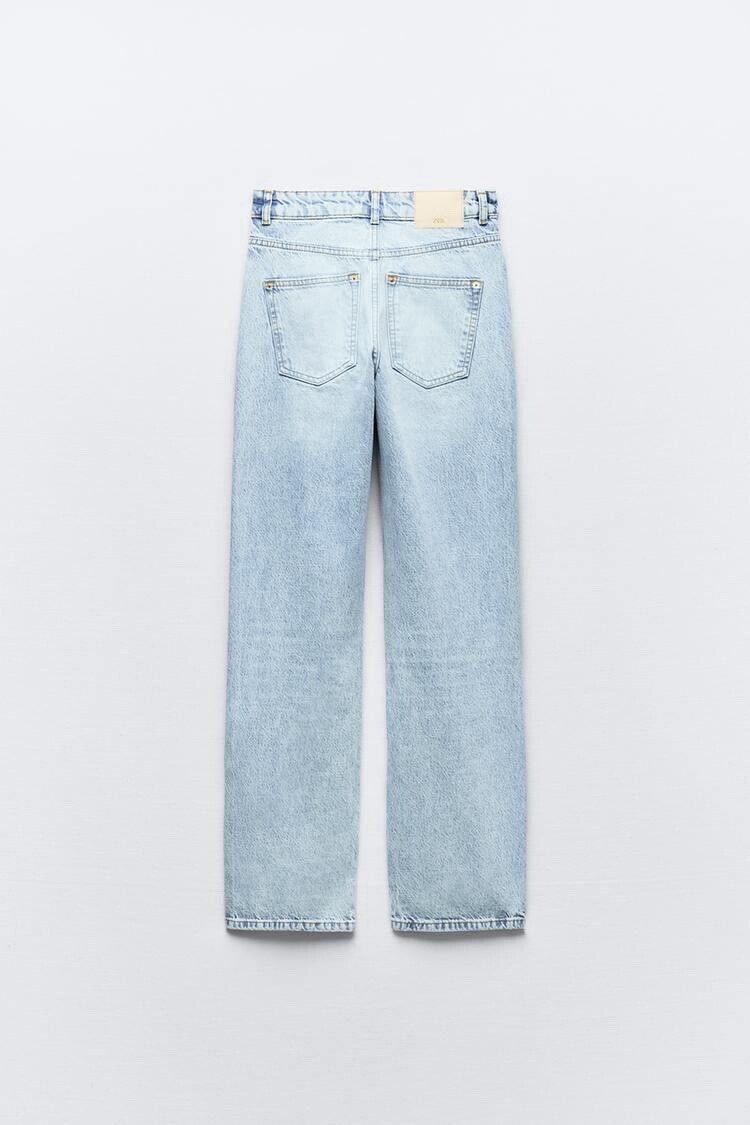 ZARA NEW Z1975 HIGH WAIST LONG LENGTH REGULAR LEG JEANS 6147 ZARA NEW Z1975 HIGH WAIST LONG LENGTH REGULAR LEG JEANS 6147