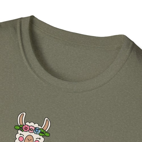 Cute Llama T-Shirt, Unisex Softstyle Tee, Perfect for Llama Lovers - Picture 12 of 25