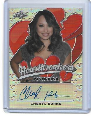 Cheryl Burke 2021 Leaf Pop Century Auto /60 HEARTBREAKERS DWTS Autograph SP Card