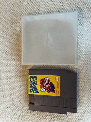 Nintendo Super Mario NES Cartridge With Clear Case