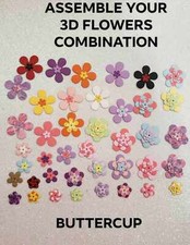 1000 PCS. FLOWER PAPER DIE CUT FOR CRAFT SCRAPBOOKING CARDMAKING EMBELISHMENT