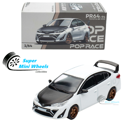 Pop Race 1:64 Toyota GR Vios White - PR64-94 | eBay